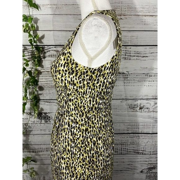 J Crew Dress size 2 Lime Green Purple Pique Straight Wedding Cocktail Evening - Picture 9 of 12